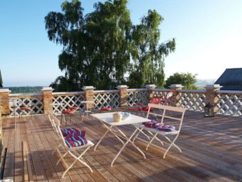 Dachterrasse-Ferienwohnung gut-Pohnstorf 