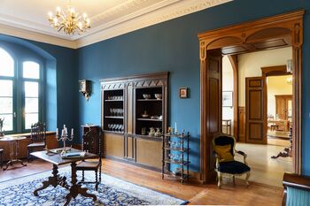 Herrenhaus Viecheln Blauer-Salon Kopie