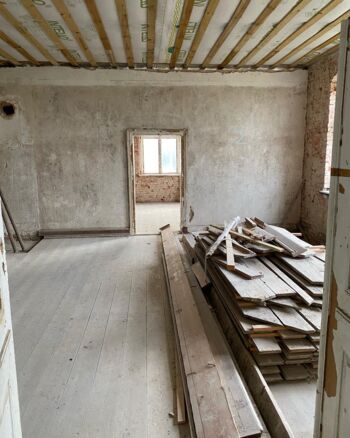 Baustelle gutshaus niendorf