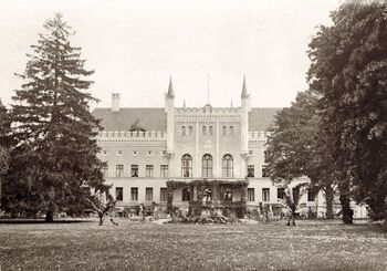 Broock Schloss Gartenfront 1890