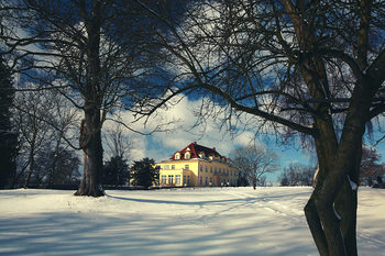 Gutshaus im Winter